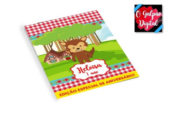 Revistinha de Colorir Lobo Mau