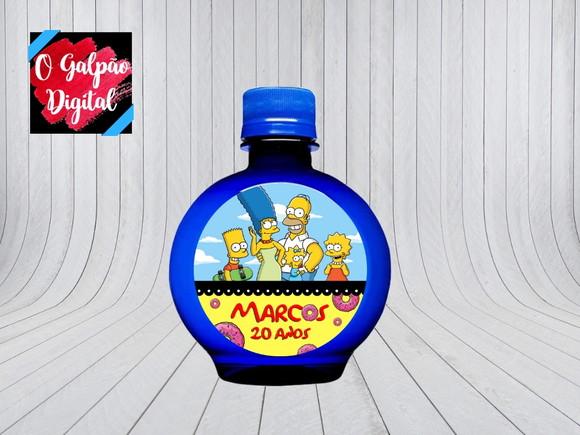 Rótulo de Água Ouro Fino Os Simpsons
