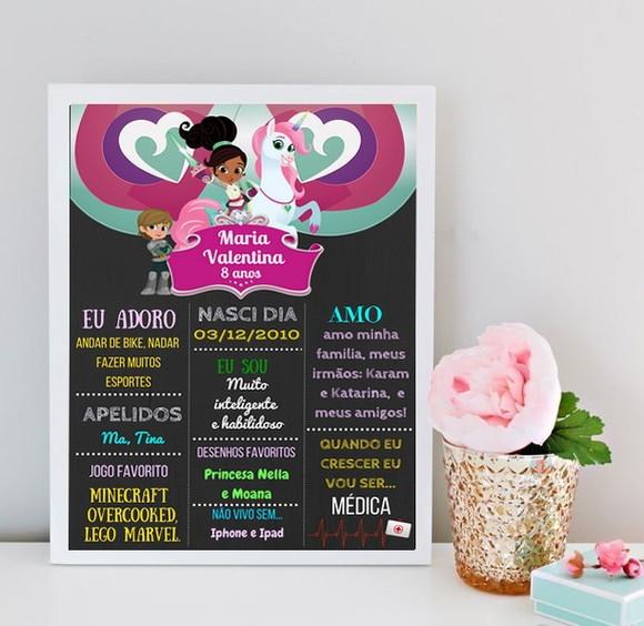 Chalkboard Princesa Nella