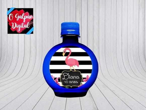 Rótulo de Água Ouro Fino Flamingo