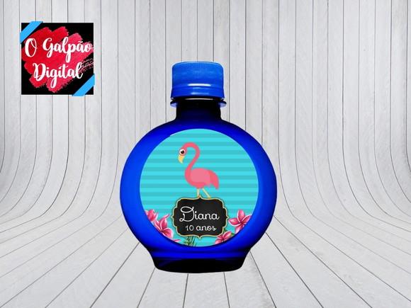 Rótulo de Água Ouro Fino Flamingo