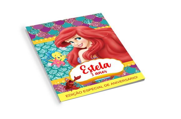 Revistinha de Colorir a Pequena Sereia