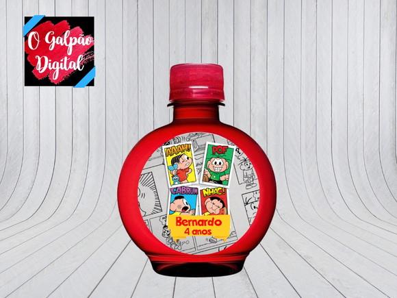 Rótulo de Água Ouro Fino Turma da Mônica
