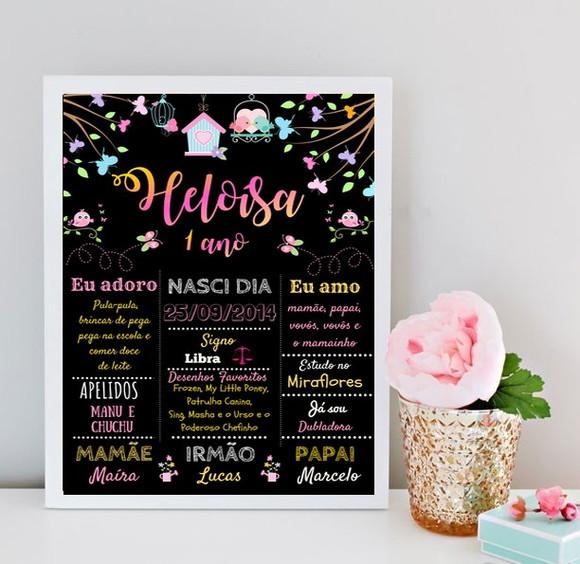 Chalkboard Jardim Encantado