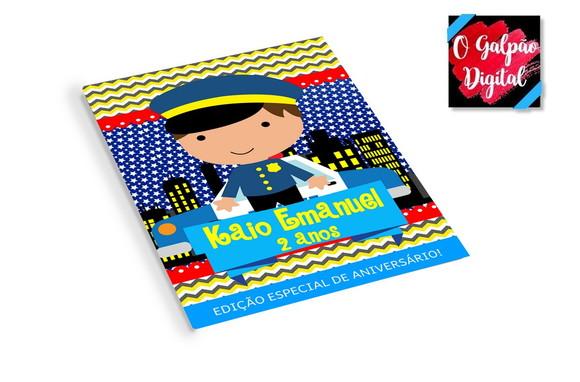 Revistinha de Colorir Policial