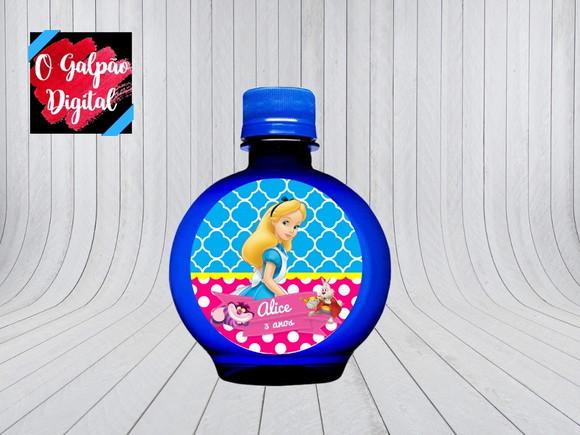 Rótulo de Água Ouro Fino Alice no Pais das Maravilhas
