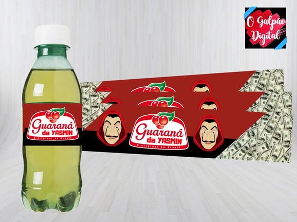 Rótulo de Guaraná La Casa de Papel