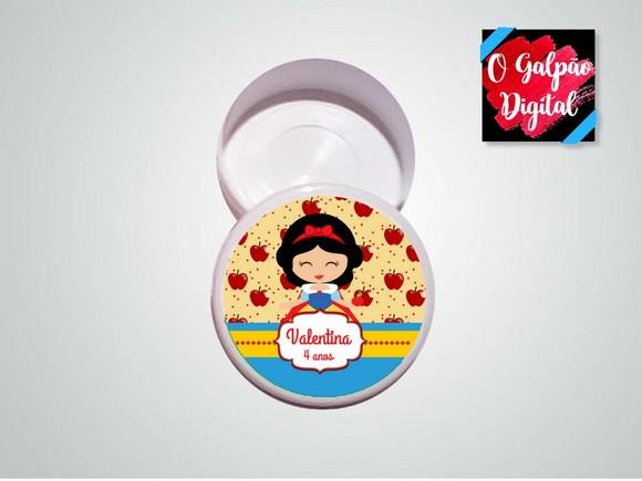 Rótulo de Latinha Branca de Neve