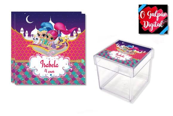 Adesivo de Caixinha Shimmer e Shine