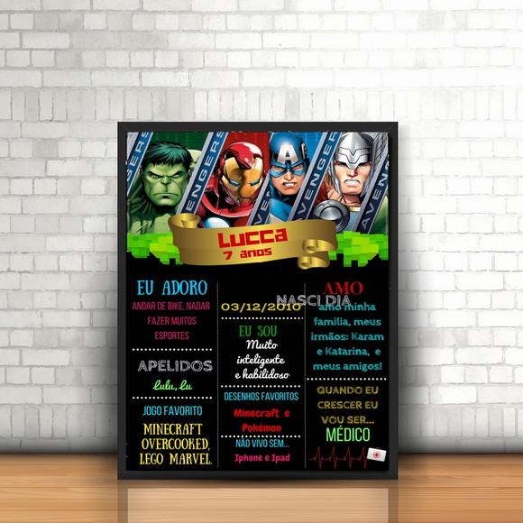Chalkboard Vingadores
