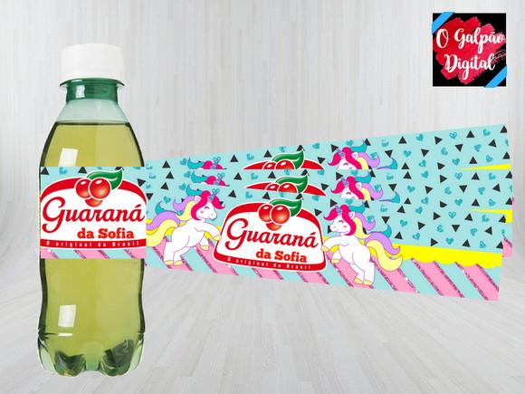 Rótulo de Guaraná Unicórnio