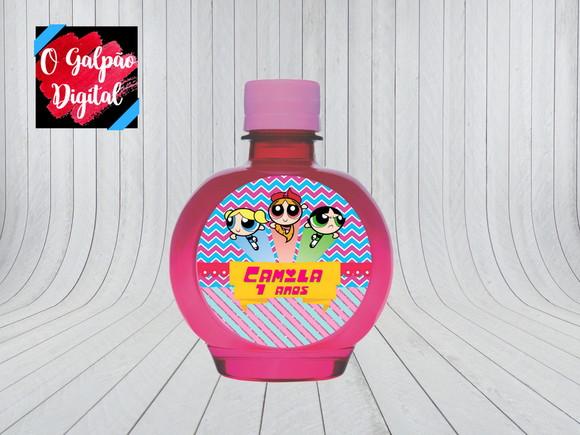 Rótulo de Água Ouro Fino As Meninas Super Poderosas