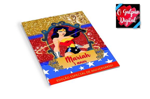 Revistinha de Colorir Mulher Maravilha