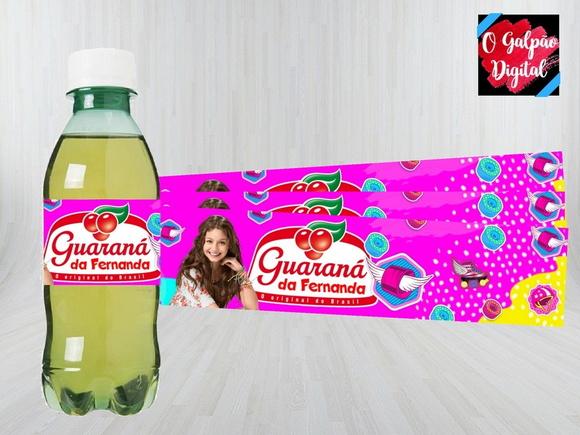 Rótulo de Guaraná Sou Luna