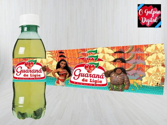 Rótulo de Guaraná Moana