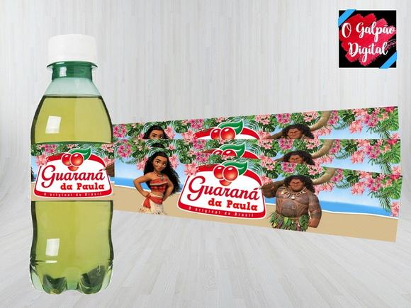 Rótulo de Guaraná Moana