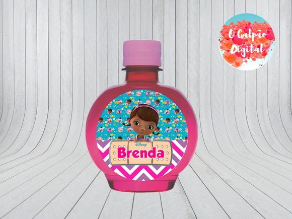 Rótulo de Água Ouro Fino Doutora Brinquedos
