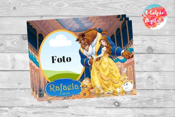 Ímã de Geladeira a Bela e a Fera