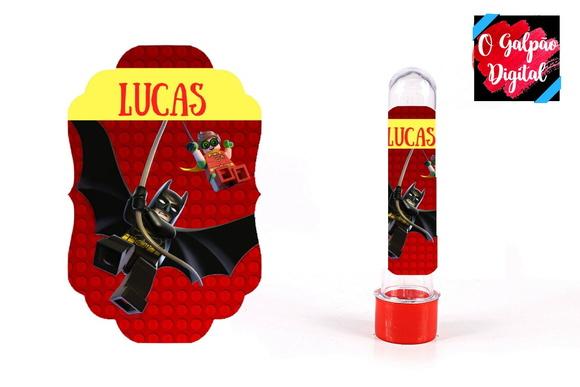Rótulo de Tubete Lego Batman