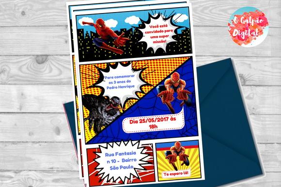 Convite Homem Aranha