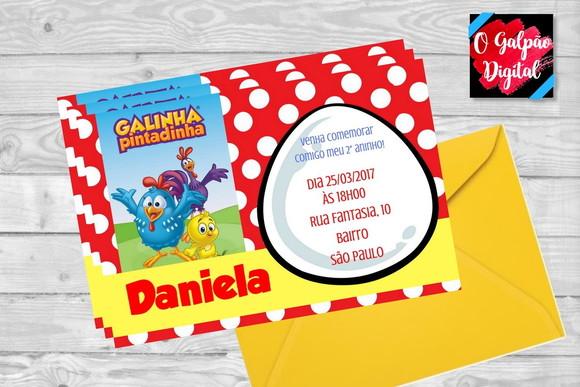 Convite Galinha Pintadinha