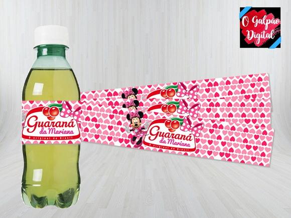 Rótulo de Guaraná Minnie Rosa