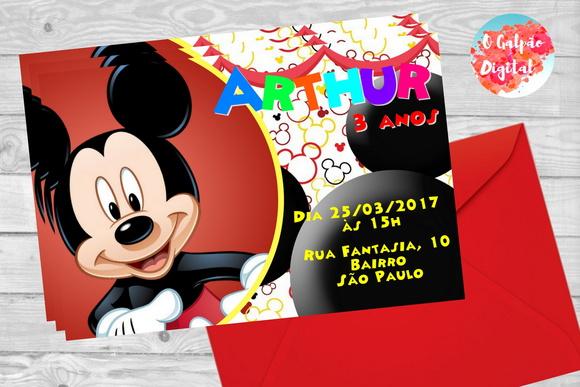 Convite Mickey