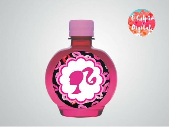 Rótulo de Água Ouro Fino Barbie