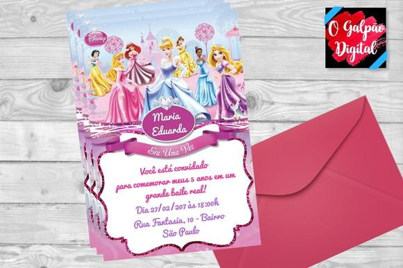 Convite Princesas