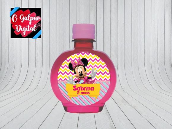 Rótulo de Água Ouro Fino Minnie Rosa