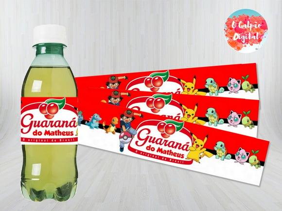 Rótulo de Guaraná Pokemon