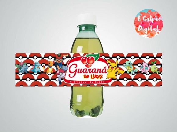 Rótulo de Guaraná Pokemon