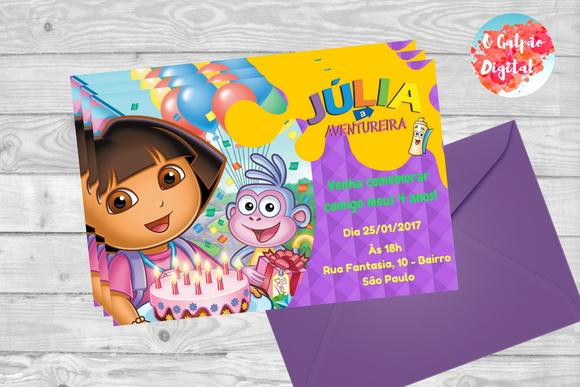Convite Dora a Aventureira