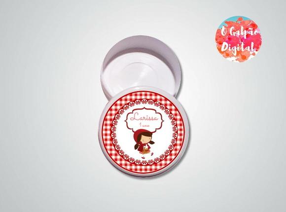 Rótulo de Latinha Chapeuzinho