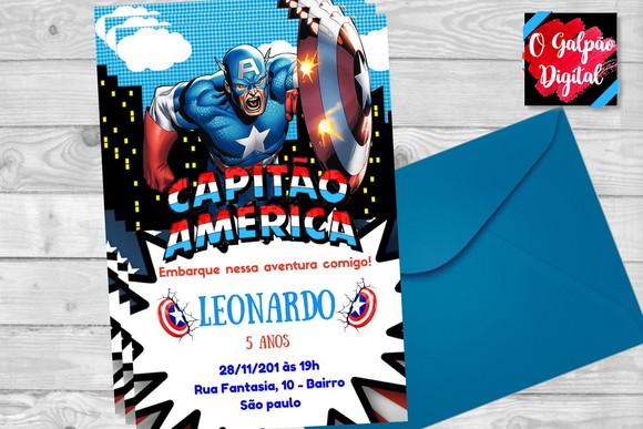 Convite Capitão América