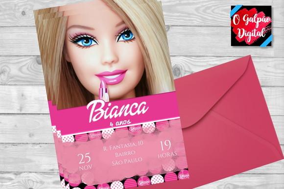 Convite Barbie