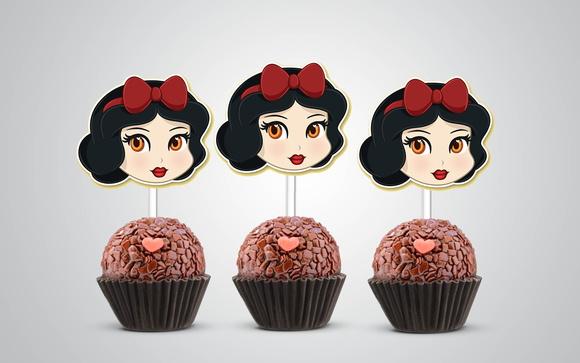 Topper a Branca de Neve