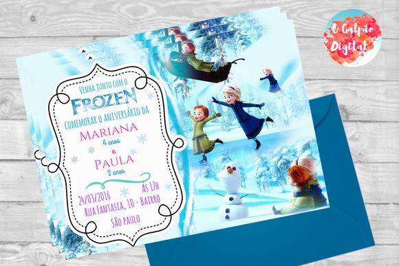 Convite Frozen