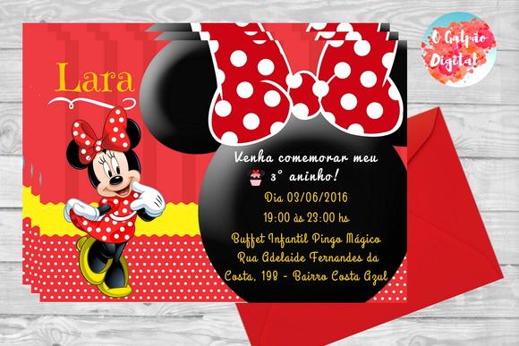 Convite Minnie