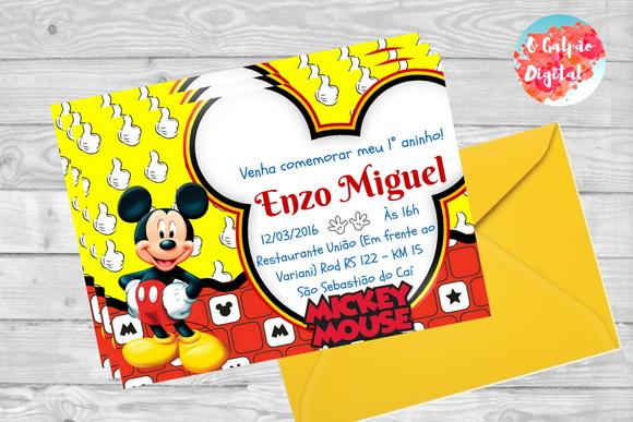Convite Mickey