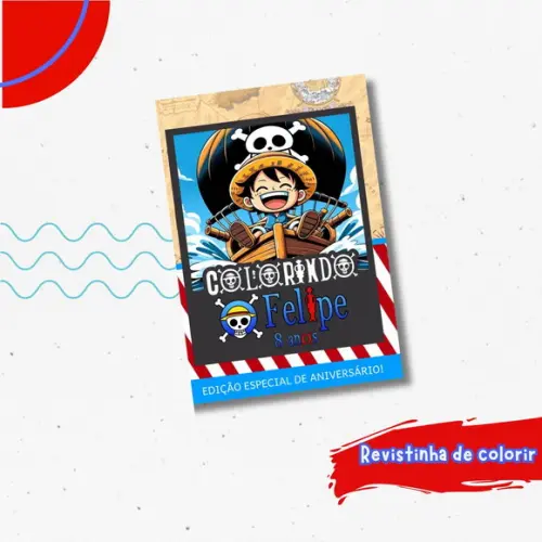 Revistinha de Colorir One Piece