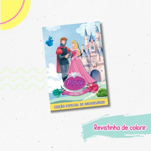 Revistinha de Colorir a Bela Adormecida