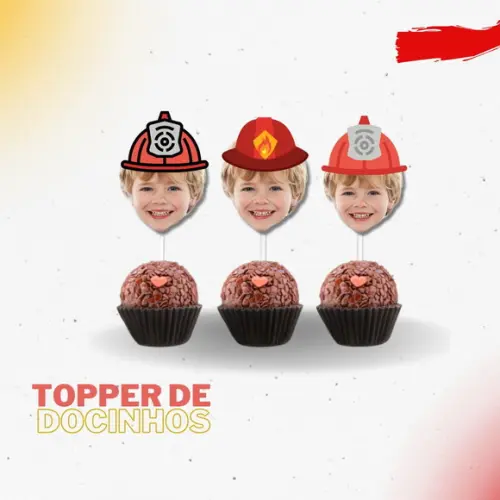 Topper de Docinho de Rostinho