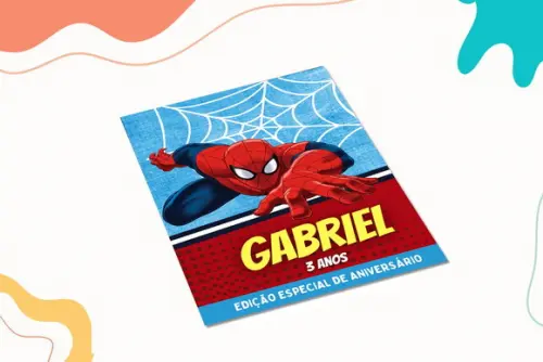 Revistinha de Colorir Homem Aranha
