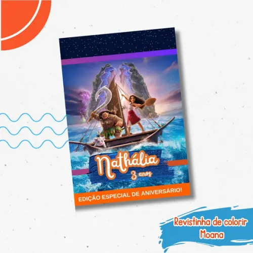 Revistinha de Colorir Moana 2