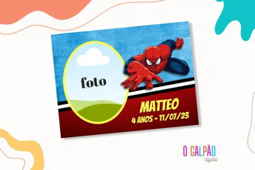 Imã de Geladeira Homem Aranha