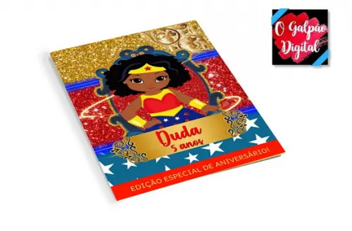 Revistinha de Colorir Mulher Maravilha
