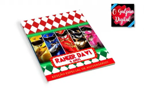 Revistinha de Colorir Power Rangers