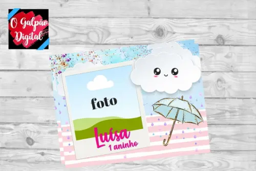 Imã de Geladeira Chuva de Amor