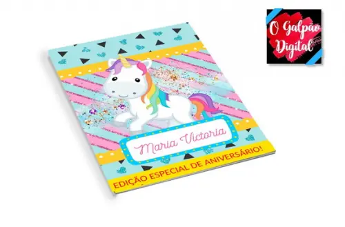 Revistinha de Colorir Unicórnio